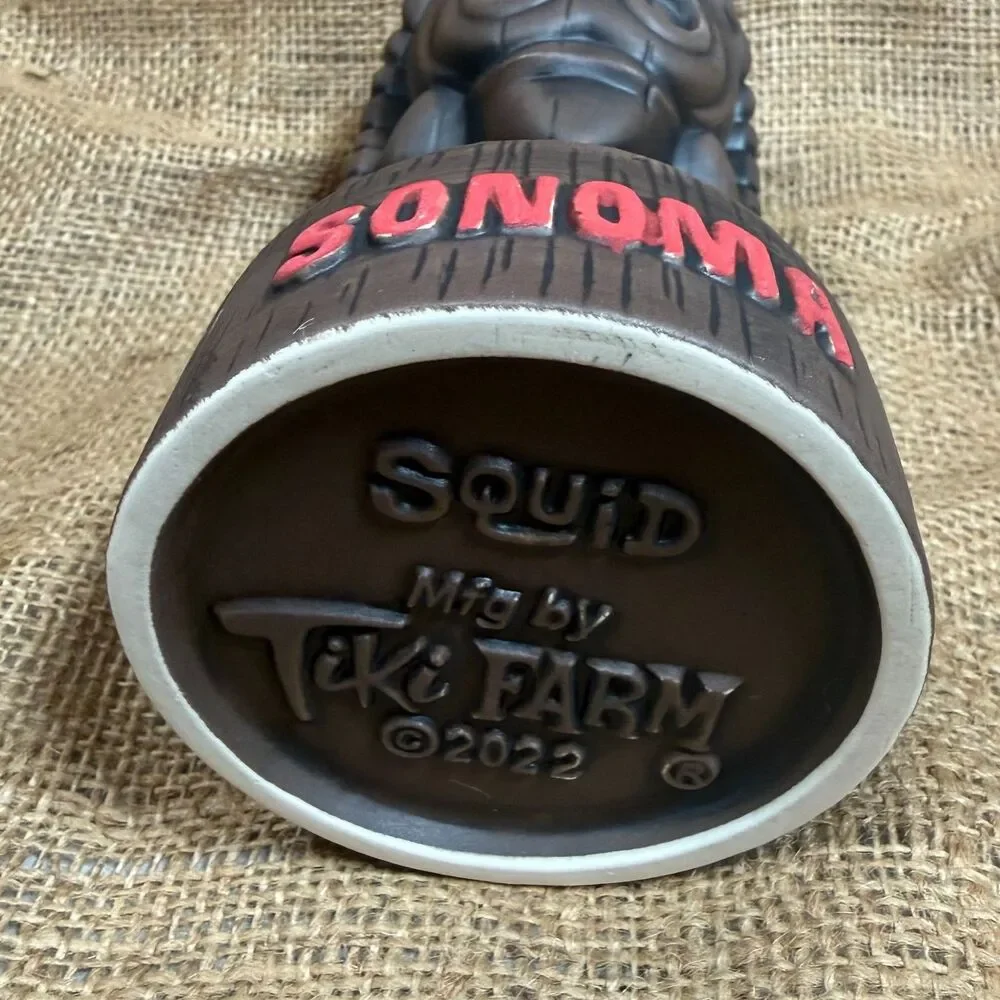 Kapu Ku Tiki Mug Squid Tiki Farm Sonoma California